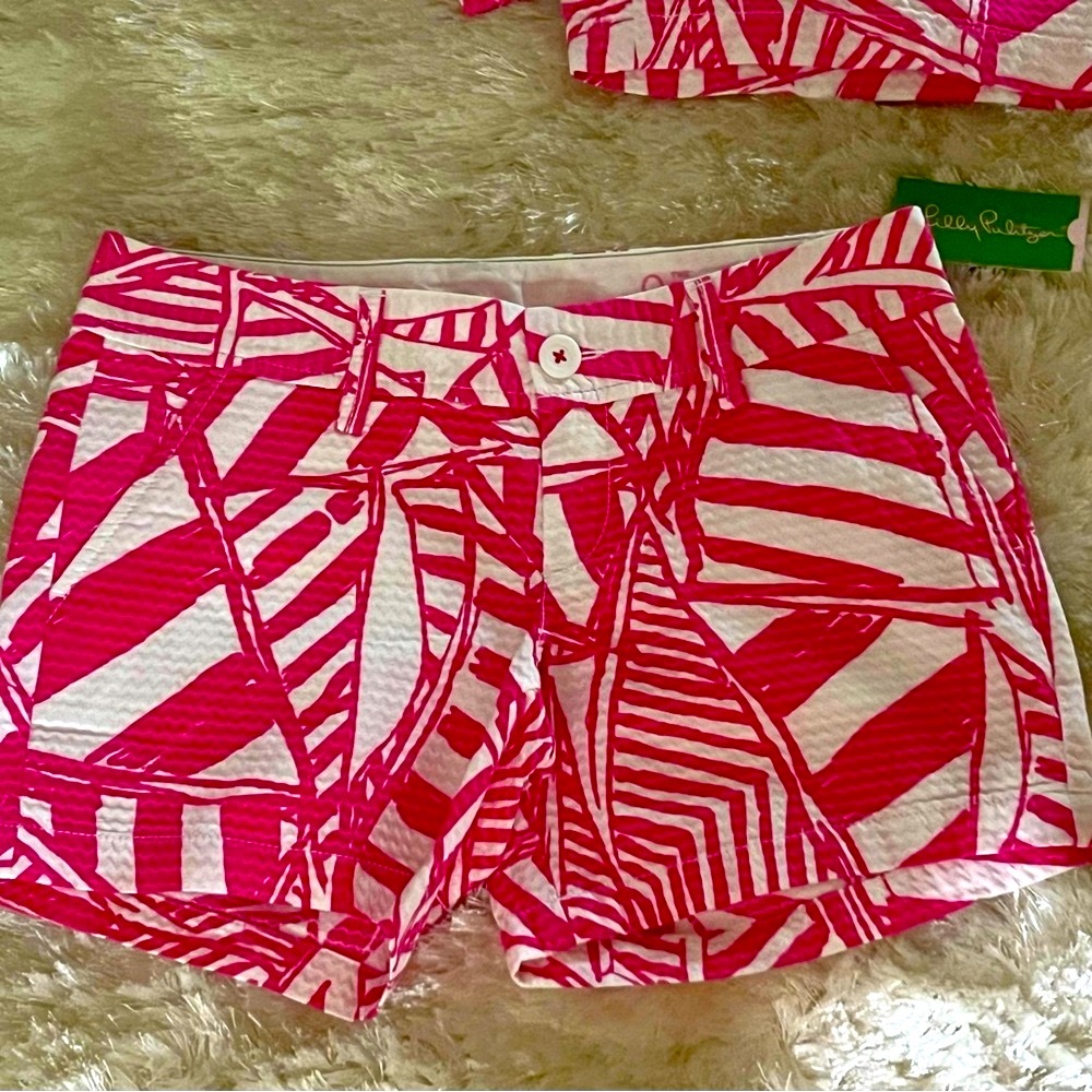 NWT LILLY PULITZER CALLAHAN SHORTS CAPRI PINK YACHT SEA